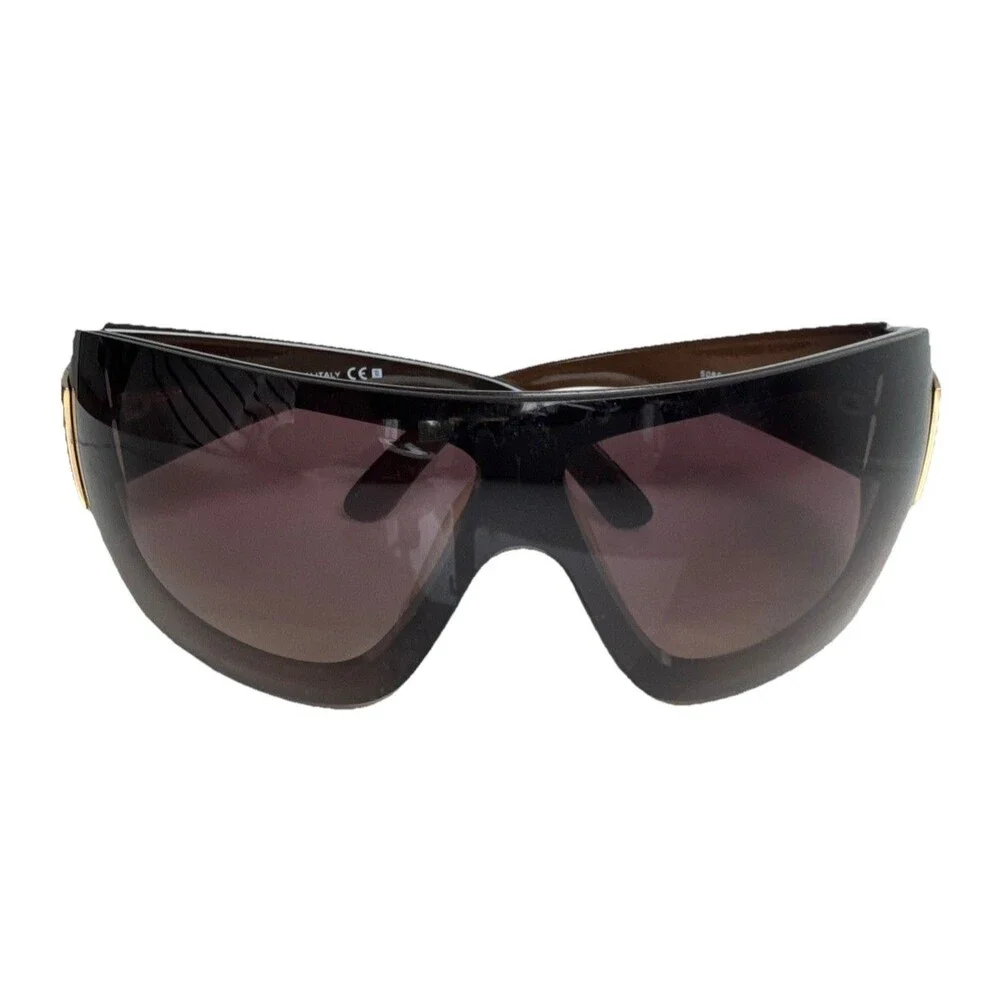 Chanel Shield 5085 Sunglasses Brown Gradient CC Logo Oversized Y2K Designer COA - Picture 5 of 16